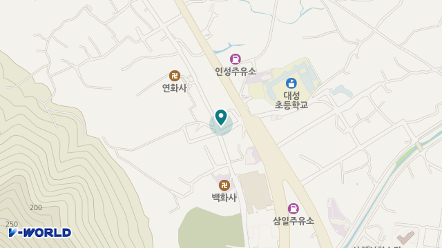 양지실버원 위치 지도