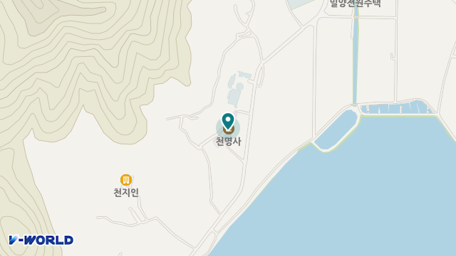 천명사자비원 위치 지도