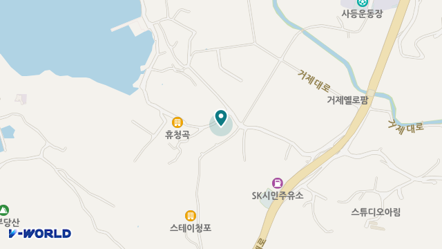 거제실버웰 노인요양센터 위치 지도