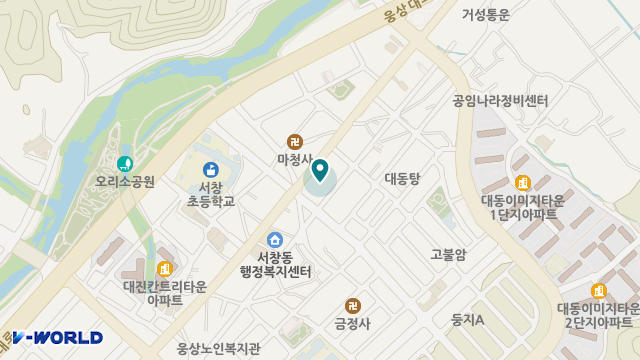 웅상어르신센터 위치 지도