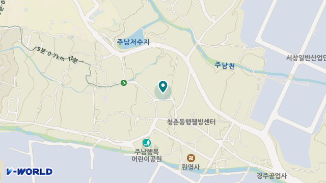 주남 행복한 어르신의 집 위치 지도