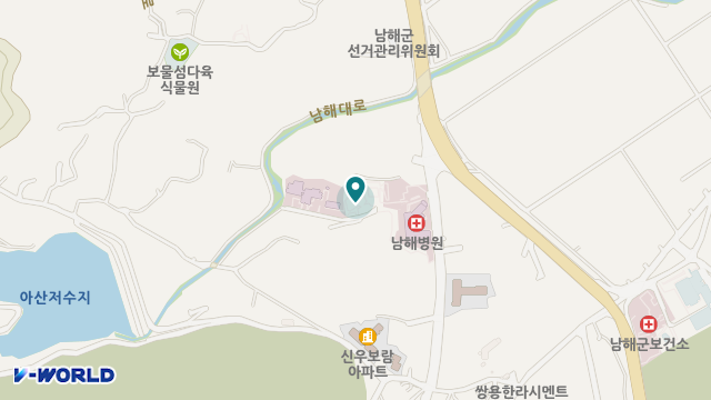 남해요양원 위치 지도