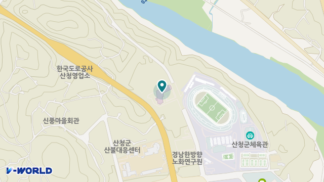 산청요양원 위치 지도