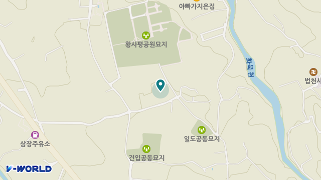 제주태고원 위치 지도