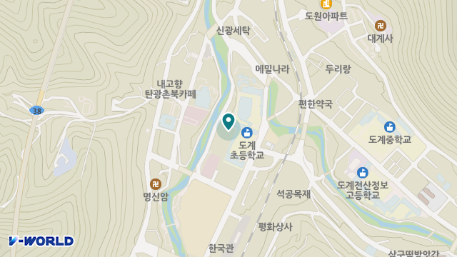 삼척시립 도계요양원 위치 지도