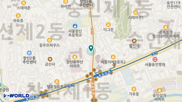 종로이화재가복지센터 위치 지도