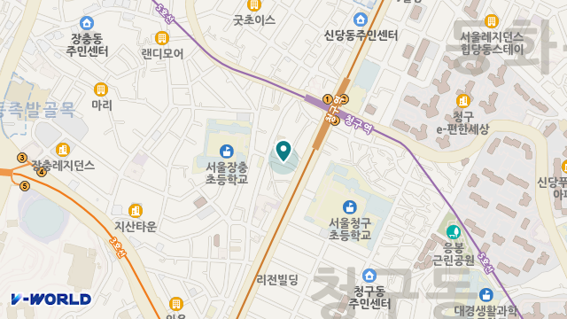 신당데이케어센터 위치 지도