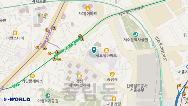 구립중림어르신데이케어센터 위치 지도