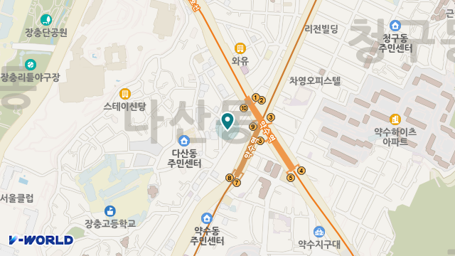 중구도솔재가복지센터 위치 지도