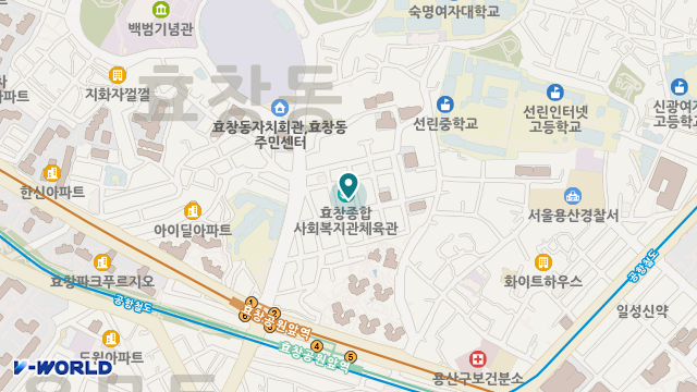 구립효창데이케어센터 위치 지도