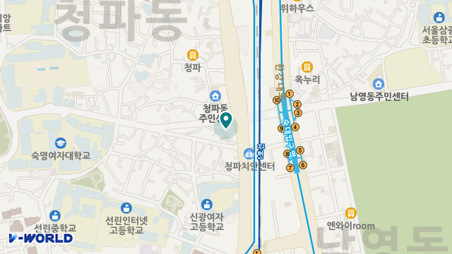 대한민국의원 방문간호센터 위치 지도