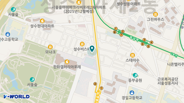 구립성수1가2동서울숲데이케어센터 위치 지도