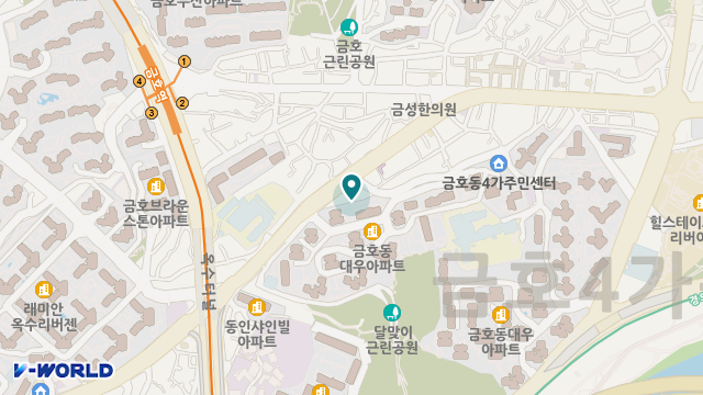 금호데이케어센터 위치 지도