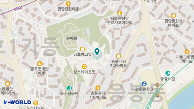 응봉재가노인복지센터 위치 지도