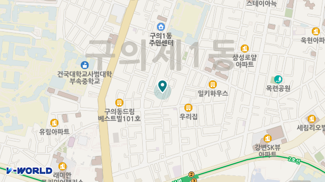 동서울어르신복지센터 위치 지도