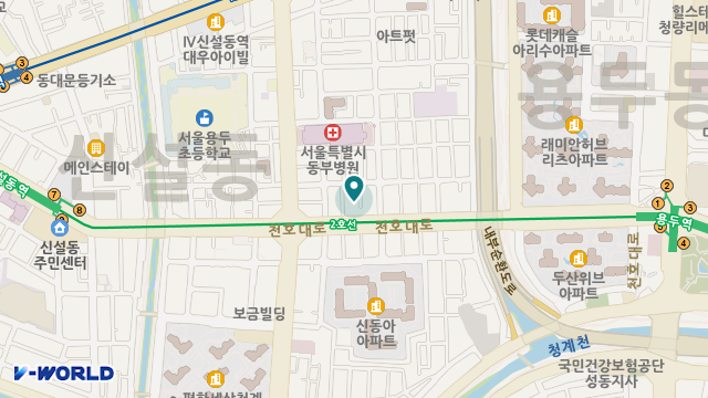 구립동안명성데이케어센터 위치 지도