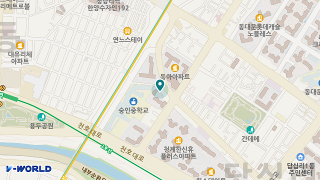 구립동안사랑데이케어센터 위치 지도
