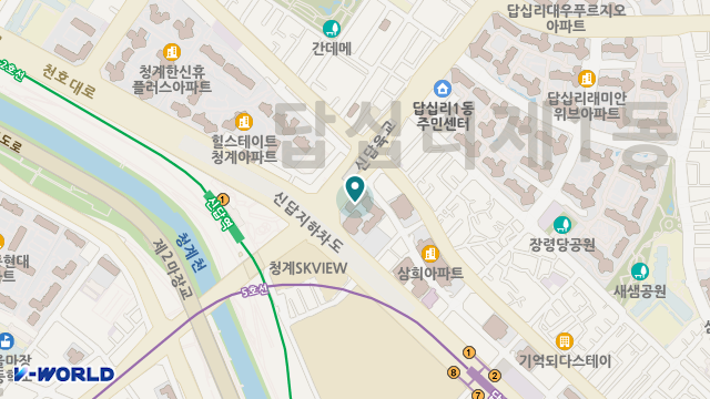 153통합돌봄재가센터 위치 지도