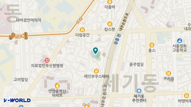 가운재가복지센터 위치 지도