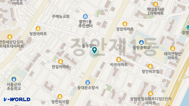 장안데이케어센터 위치 지도