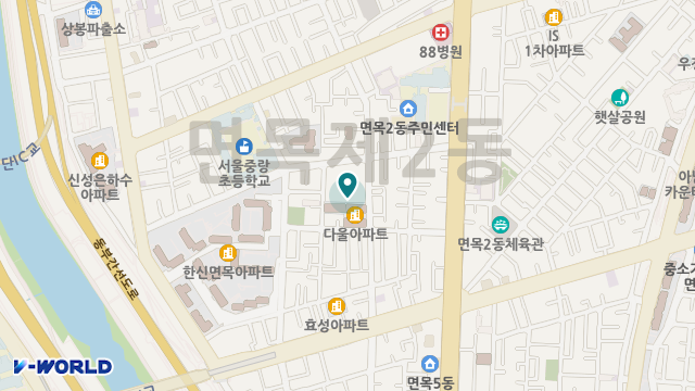 중랑데이케어센터 위치 지도