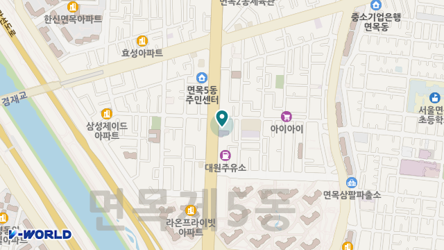 중랑리베데이케어센터 위치 지도