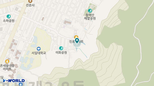 구립용마데이케어센터 위치 지도