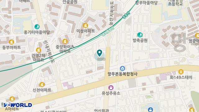 구립신내우리데이케어센터 위치 지도