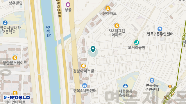 중랑구재가노인복지센터 위치 지도