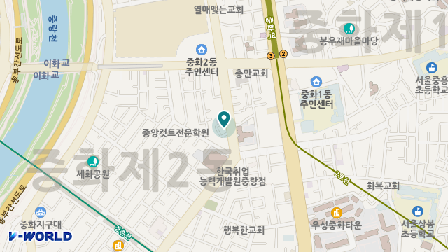 중랑행복재가노인복지센타 위치 지도