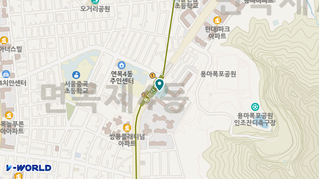 늘푸른돌봄센터 중랑점 위치 지도