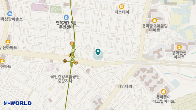 중랑효재가복지센터 위치 지도