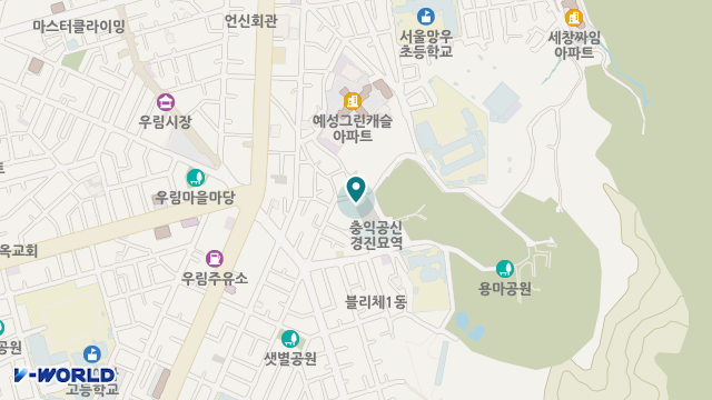 효마을 중랑주간센터 위치 지도