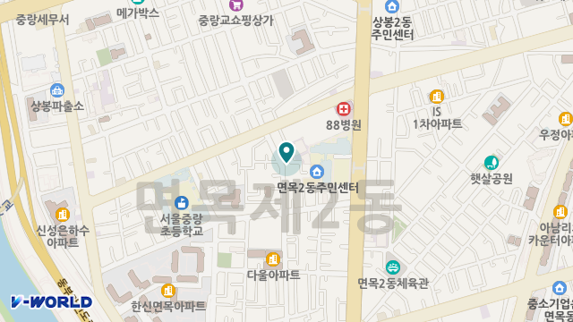 중랑재가복지센터 위치 지도