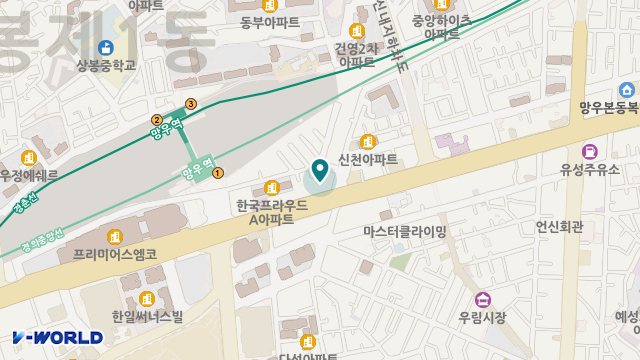 이음시니어케어 중랑점 위치 지도