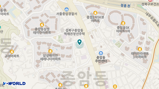 시립성북노인종합복지관 주간보호센터 위치 지도