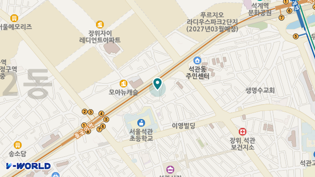 석관데이케어센터 위치 지도