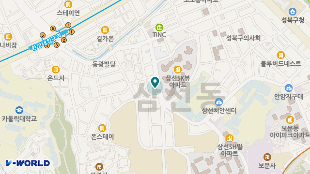 돈암실버재가복지센터 위치 지도