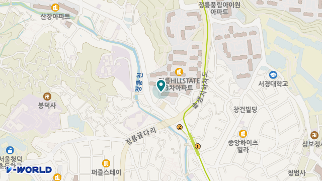 아라실버센터 위치 지도