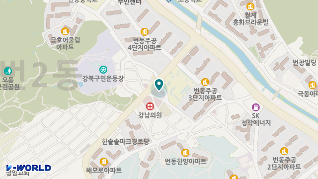 효노인복지센터 위치 지도