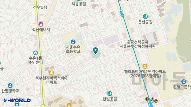 강북노인복지센터 위치 지도