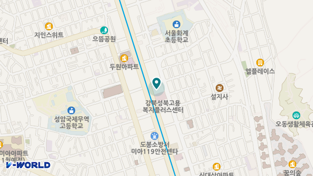(주)실버웨이복지법인 강북노인복지센터 위치 지도