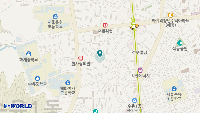 강북나눔돌봄센터 살핌 위치 지도