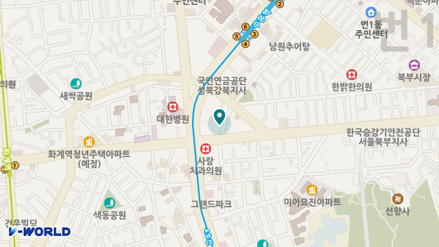 힐링'재가복지센터 위치 지도