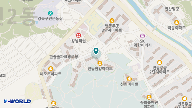 강북재가복지센터 위치 지도