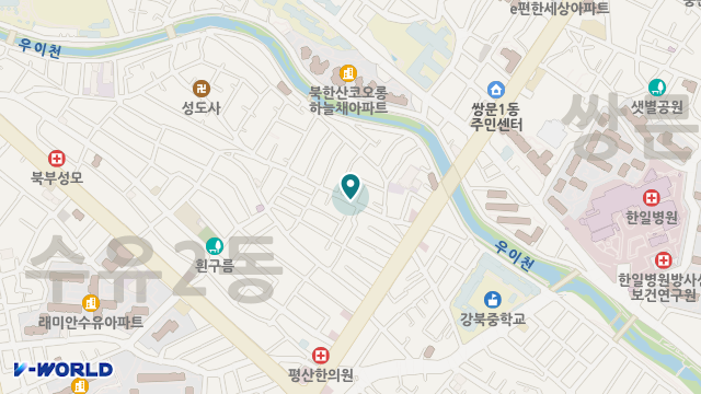 강북효안심재가복지센터 위치 지도