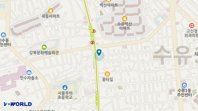 강북희망데이케어센터 위치 지도