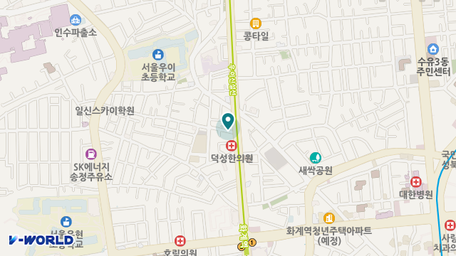 은나무실버복지센터 위치 지도