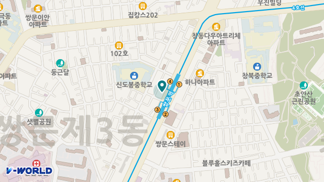 우성재가복지센터 위치 지도