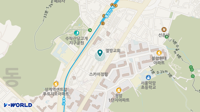 상계데이케어센터 위치 지도